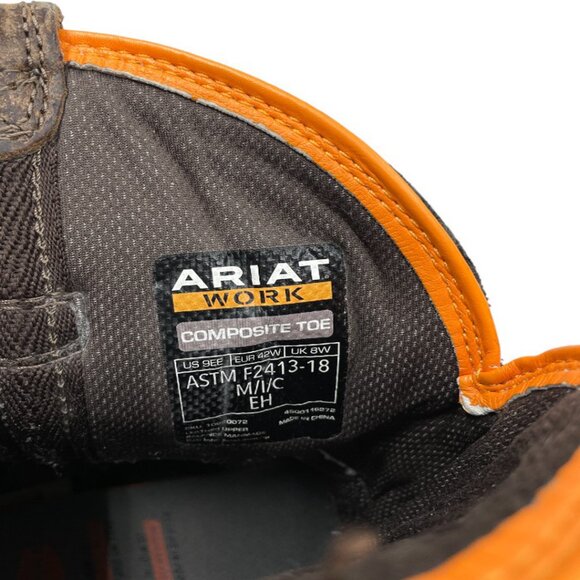 Ariat Intrepid Venttek Composite Toe Work Leather Western Boots Men's 9 EE - Picture 7 of 15